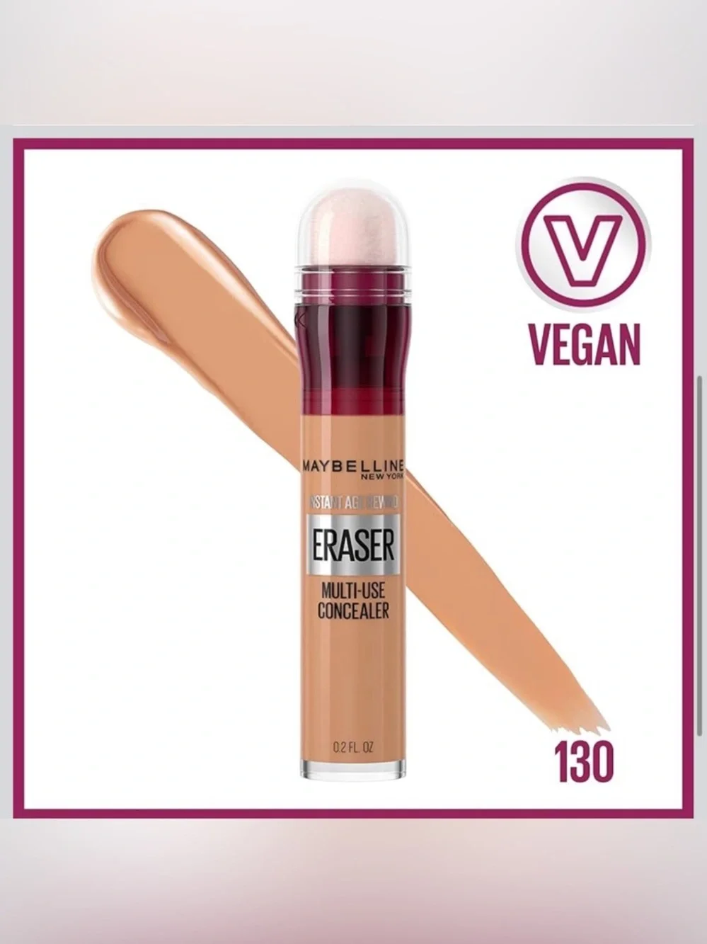 NWT- Maybelline Instant Age Rewind Eraser Dark Circles Multi-Use Concealer 130